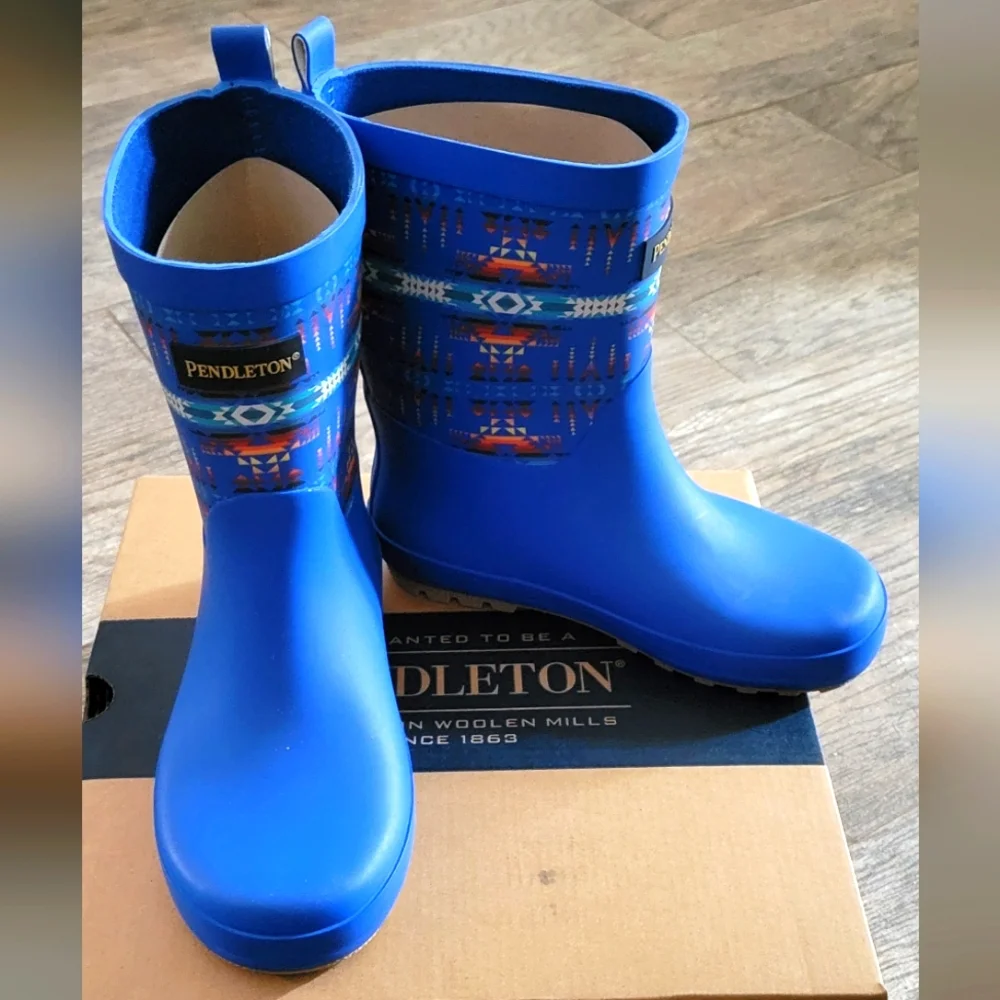 Pendleton PILOT ROCK Mid Rain Boots Gorpcore Western Boho Cabincore Granola NEW